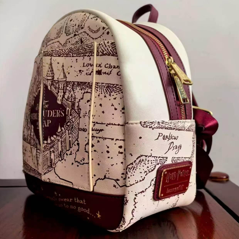 해리포터 지도 프린트 코스프레 여성용 더블 스트랩 숄더 - Mini Backpack Purse 리뷰 및 가격