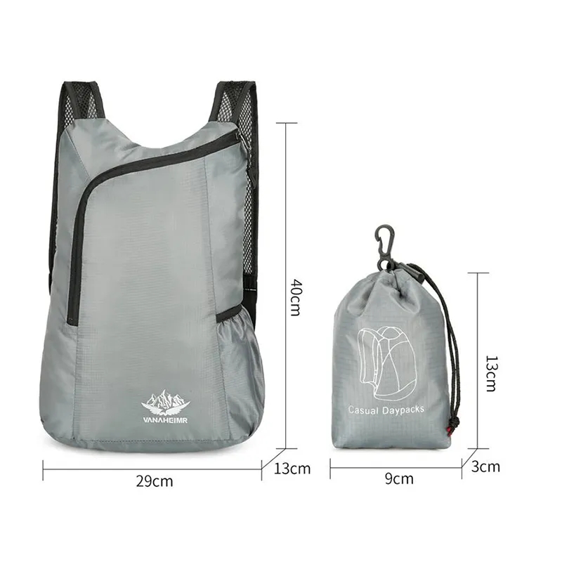 20L 남여 경량 야외 배낭 휴대용 접이식 여성 남성  - Foldable Backpack Small 리뷰 및 가격